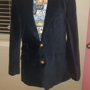 Tommy Hilfiger Men's Navy Blue Velvet Blazer Size 42